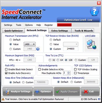 serial speedconnect internet accelerator